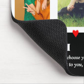 Gezinsfotocollage Aangepast Muismat (Hoek)