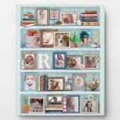 Gezinsfotocollage Beach Bookcase, speciaal geperso Fotoplaat (Voorkant)