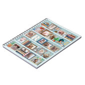 Gezinsfotocollage Beach Bookcase, speciaal geperso Notitieboek (Linkerzijde)