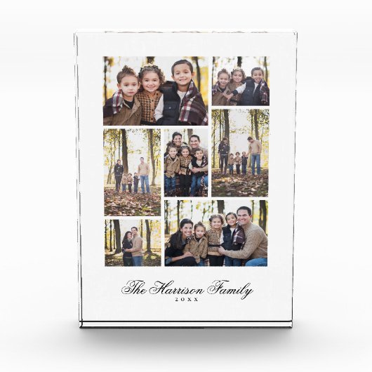 Gezinsfotocollage Fotoblokken (Voorkant)