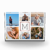 Gezinsfotocollage monogram fotoblokken (Voorkant)