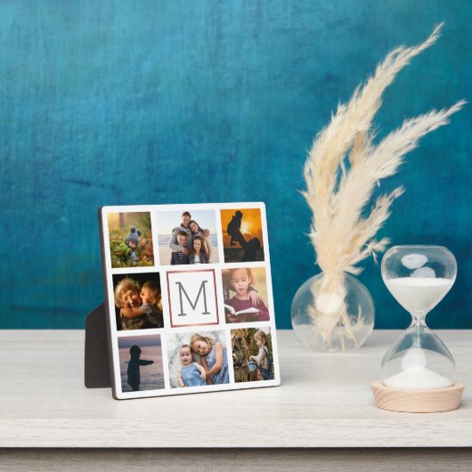 Gezinsfotocollage monogram fotoplaat (Insitu)