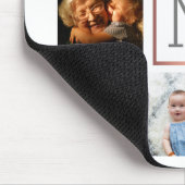 Gezinsfotocollage monogram muismat (Hoek)