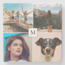 Gezinsfotocollage monogram