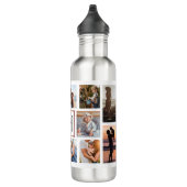 Gezinsfotocollage monogram waterfles (Rechts)