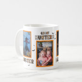 Gezinsfotocollage, schattig en grappig Halloween Koffiemok (Voorkant links)