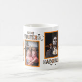 Gezinsfotocollage, schattig en grappig Halloween Koffiemok (Center)