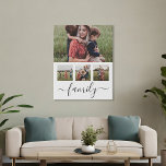 Gezinsfotocollage, speciaal aangepast imitatie canvas print<br><div class="desc">Familie Fotocollage Gepersonaliseerde Faux Canvas Print Muurkunst</div>