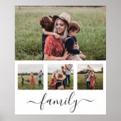 Gezinsfotocollage, speciaal aangepast poster (Voorkant)