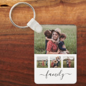 Gezinsfotocollage, speciaal aangepast sleutelhanger (Voorkant)