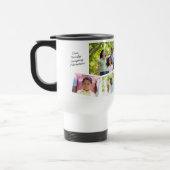 Gezinsfotocollage - Voeg 5 foto's en aangepaste te Reisbeker (Links)