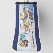 Gezinsfotocollage - voeg 7 foto's en aangepaste te golfheadcover (Draai 90)