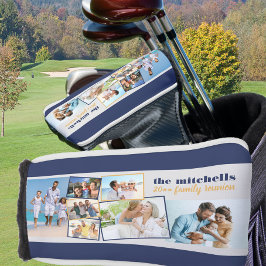Gezinsfotocollage - voeg 7 foto's en aangepaste te golfheadcover