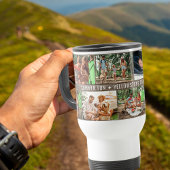 Gezinsfotocollage - voeg 9 foto's en aangepaste te reisbeker