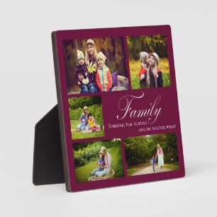 Gezinsfotocollage Voor Altijd Gepersonaliseerd Fotoplaat