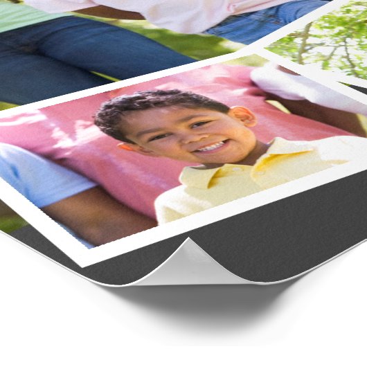 Gezinsfotocollage w. Zigzag Fotogreep & Jaar Poster (Hoek)