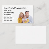 Gezinsfotograaf Eenvoudige Visitekaartjes (Voorkant / Achterkant)