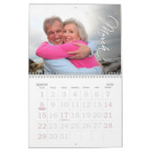 Gezinsfotokalender, bewerkbare aangepaste agenda kalender (Mar 2026)