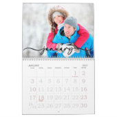 Gezinsfotokalender, bewerkbare aangepaste agenda kalender (Jan 2027)