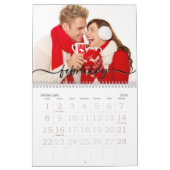 Gezinsfotokalender, bewerkbare aangepaste agenda kalender (Feb 2026)