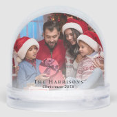 Gezinsfoto's Kerstmis Sneeuwbol (Achterkant)