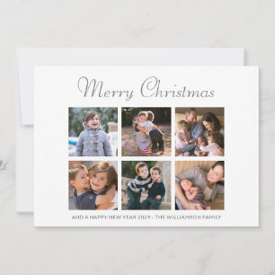 Gezinsfoto's Verwarde kerstdagen Waterverf bladere Feestdagenkaart