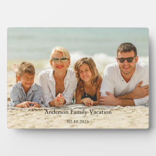 Gezinsfotovakantie Fotoplaat (voorkant)