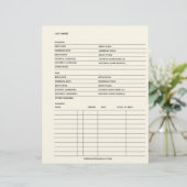 Gezinsgegevens Genealogie Fillable Form Sjabloon (Staand voorkant)