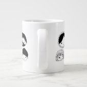 Gezinsgezichten Cartoon Grote Koffiekop (Achterkant)