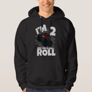 Gezinsglijdende monster van een vrachtwagen ... hoodie