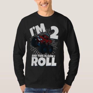 Gezinsglijdende monster van een vrachtwagen ... t-shirt