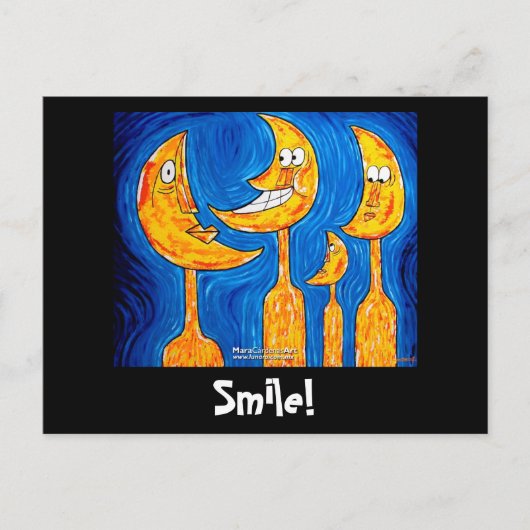 Gezinsglimlach Briefkaart (Voorkant)