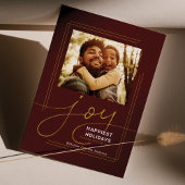 Gezinsgroeten Fotoscript met kerstmis Feestdagenkaart