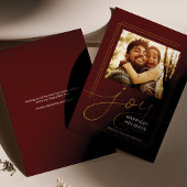 Gezinsgroeten Fotoscript met kerstmis Feestdagenkaart