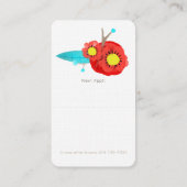 Gezinsherapste huwelijksliefde afsprakenkaartje (Achterkant)