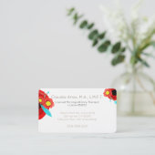 Gezinsherapste huwelijksliefde afsprakenkaartje (Staand voorkant)