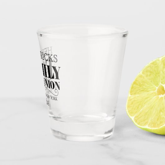 Gezinsherenigd Souvenir-schot Shot Glas (Rechts)