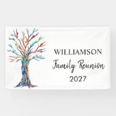 gezinshereniger gezinsherenigingsboombanner spandoek (Horizontaal)