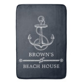 gezinshereniger Nautische anker Badmat (Voorkant Verticaal)