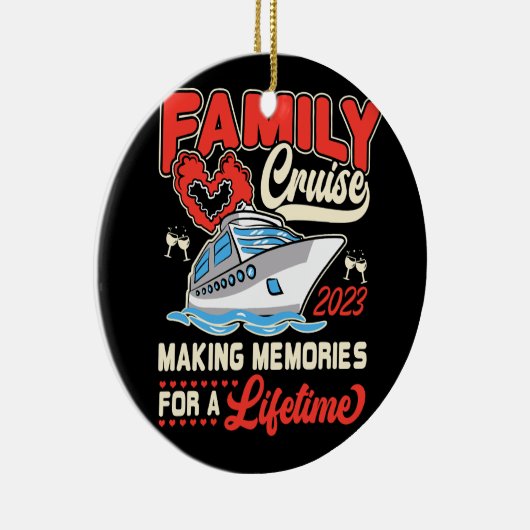 Gezinshereniging 2023 voor cruiseschepen keramisch ornament (Rechts)