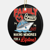 Gezinshereniging 2023 voor cruiseschepen keramisch ornament (Links)