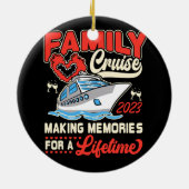 Gezinshereniging 2023 voor cruiseschepen keramisch ornament (Achterkant)