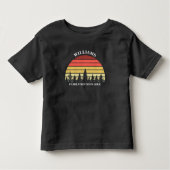 Gezinshereniging Aangepaste Camping Trip Sunset Fo Kinder Shirts (Voorkant)