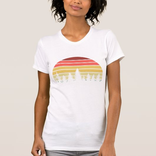 Gezinshereniging Aangepaste Camping Trip Sunset Fo T-shirt (Voorkant)