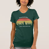 Gezinshereniging Aangepaste Camping Trip Sunset Fo T-shirt (Voorkant)
