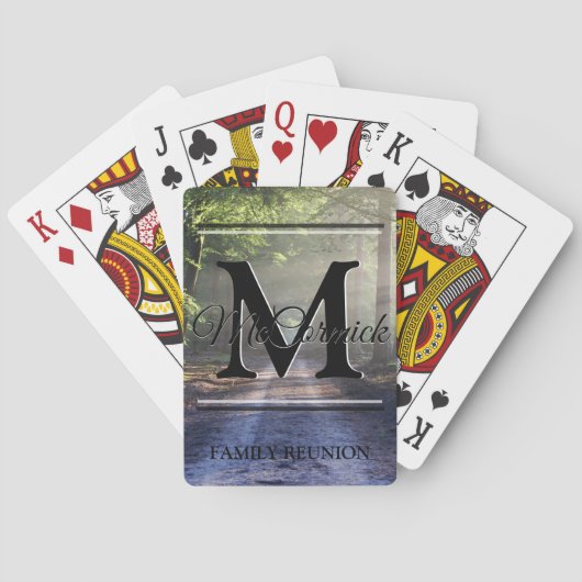 Gezinshereniging Aangepaste persoonlijke afspeelka Pokerkaarten (Achterkant)
