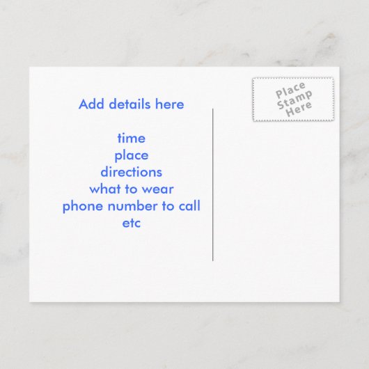 Gezinshereniging Aankondigingskaart (Achterkant)