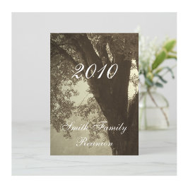 Gezinshereniging..Antiek Sepia Tone Kaart