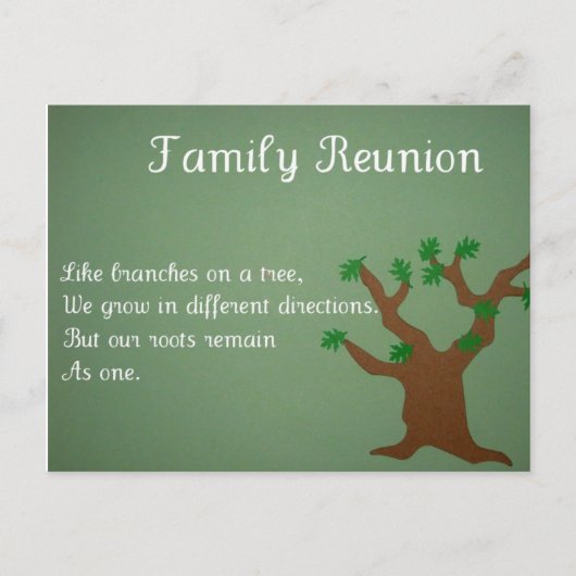 Gezinshereniging Briefkaart (Voorkant)