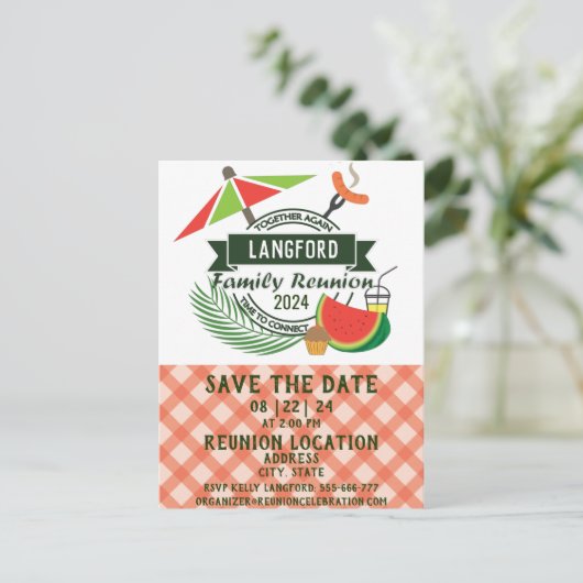 Gezinshereniging Briefkaart (Staand voorkant)